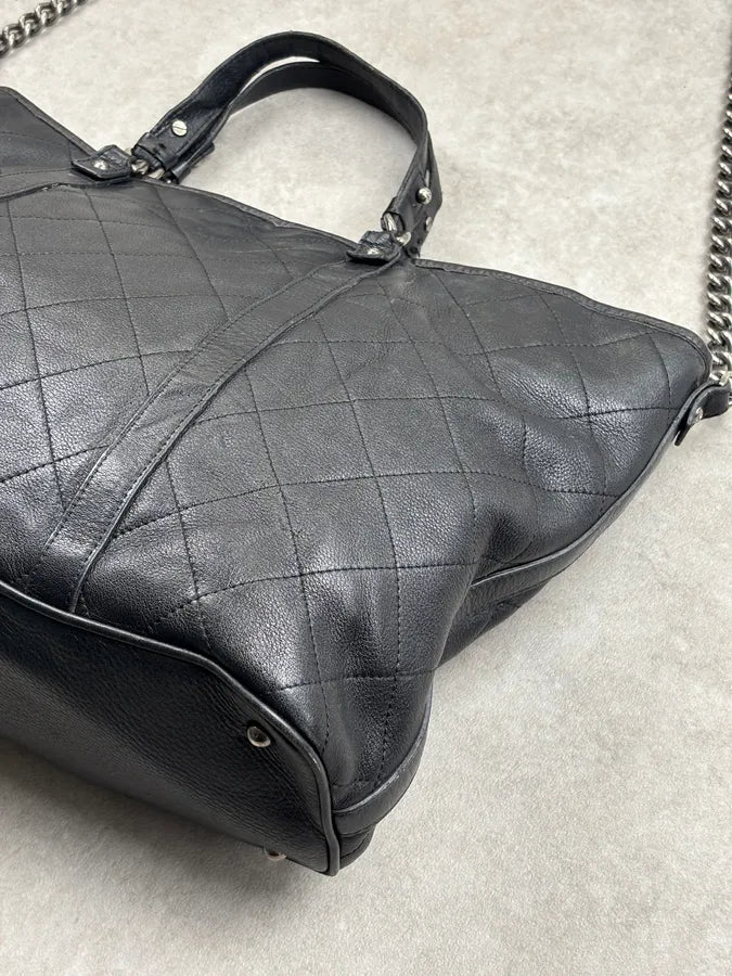 Chanel Black Leather Quilted Shoulder Bag dtXxEfQ 16