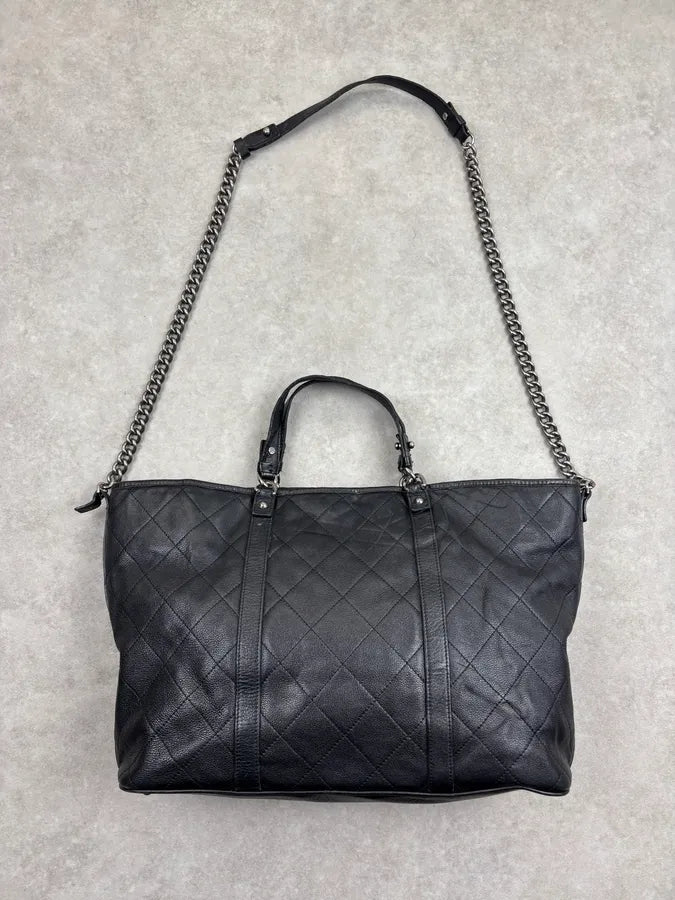 Chanel Black Leather Quilted Shoulder Bag dtXxEfQ 15