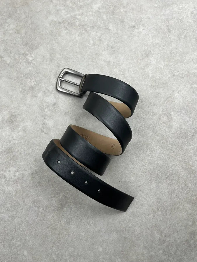 Chanel Black Minimalist Leather Belt zdJTxCx 2
