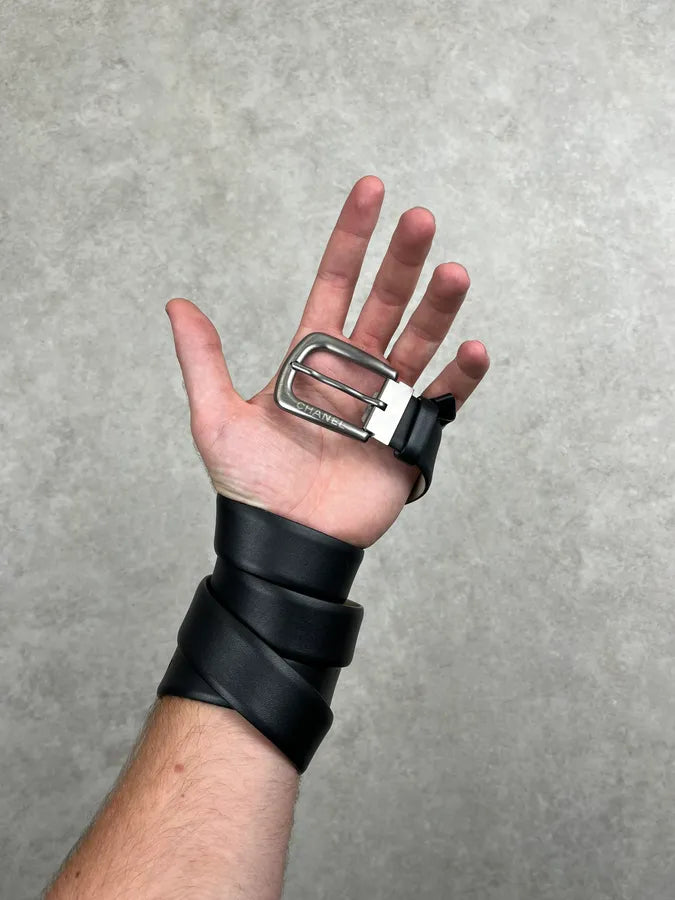 Chanel Black Minimalist Leather Belt zdJTxCx 1