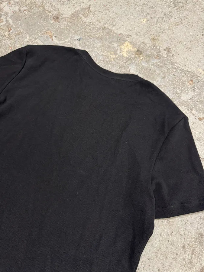 Chanel Black Short Sleeves Henley Tee-Shirt (S) xUdxPsF 5