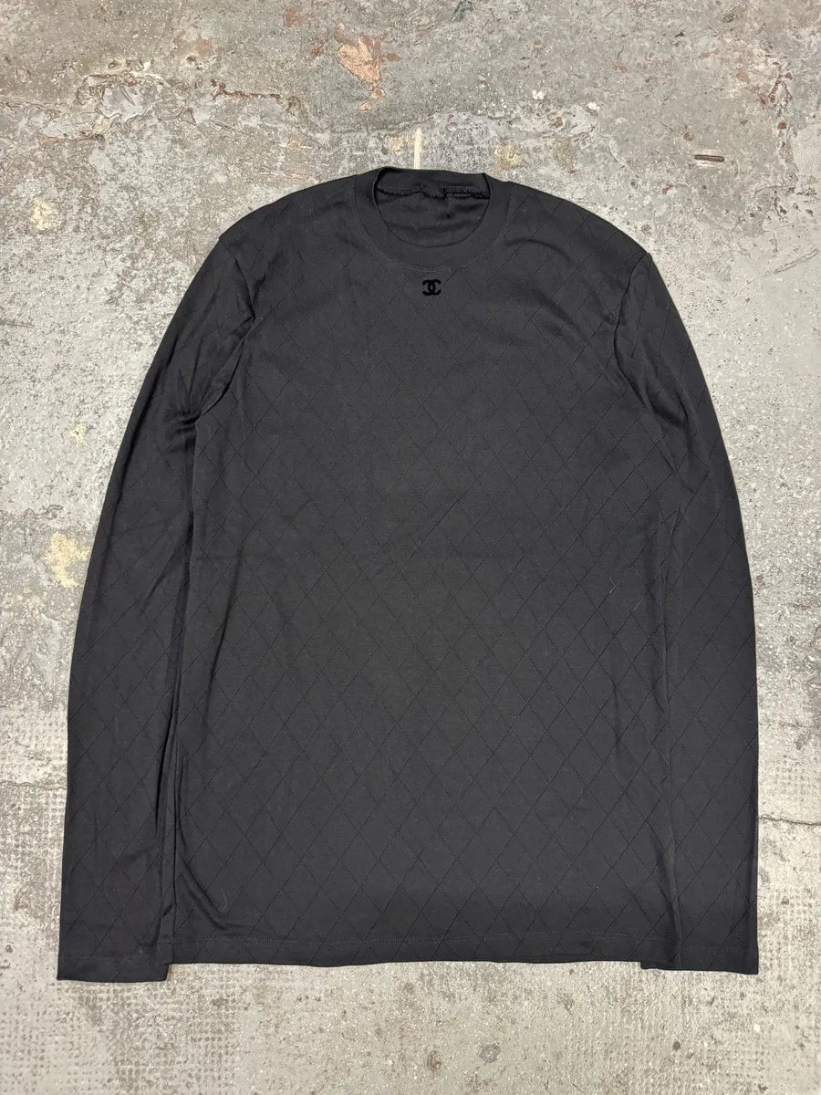 Chanel Black Uniform Longsleeves (L) KptYzDx 0