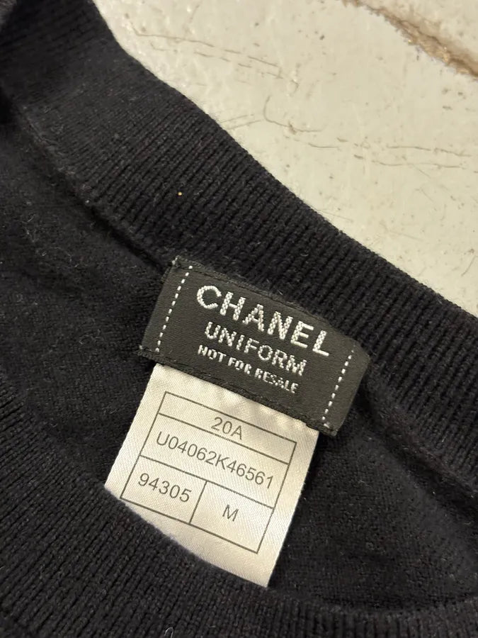 Chanel Black Minimalist Buttoned Classy Sweater  cDNkHqI 5