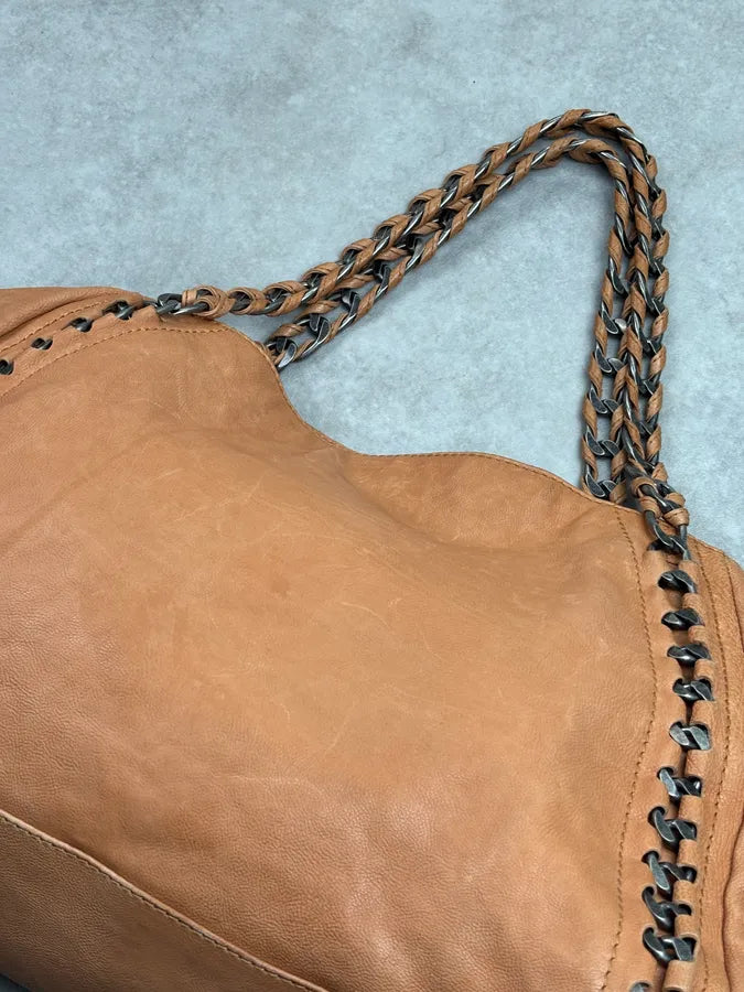 AW2006 Chanel Beige East Leather Bag gsRGtvm 18