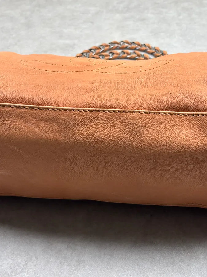 AW2006 Chanel Beige East Leather Bag gsRGtvm 8
