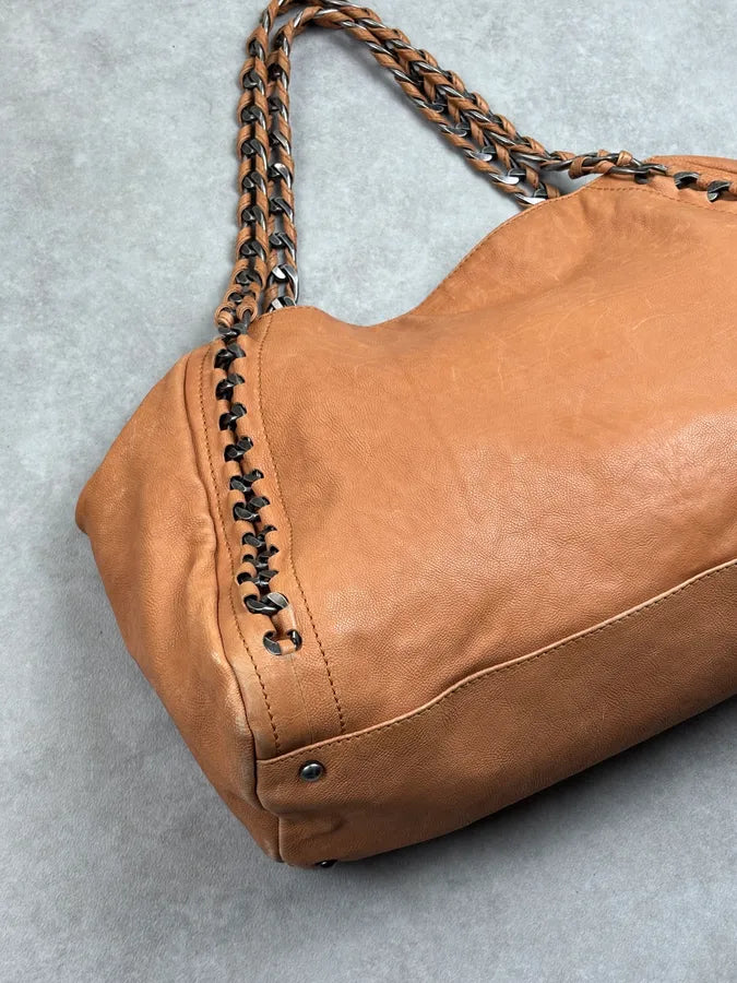AW2006 Chanel Beige East Leather Bag gsRGtvm 14
