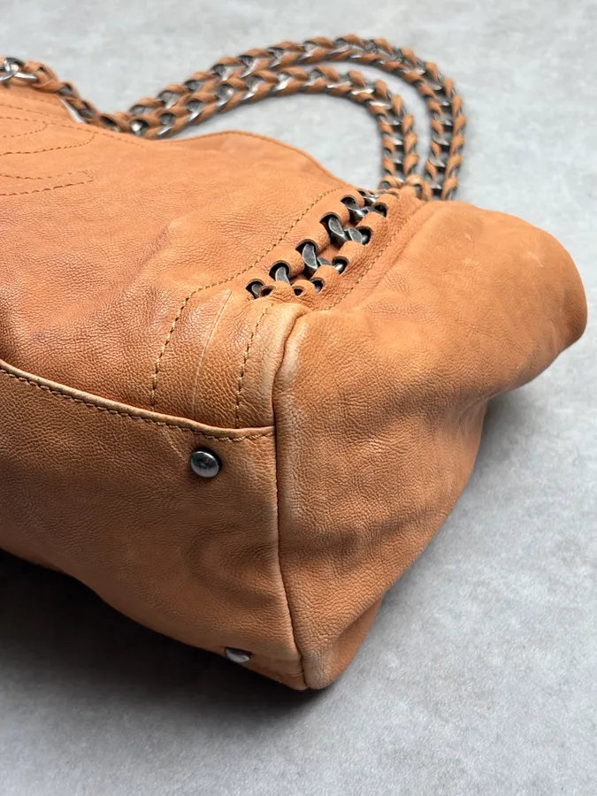 AW2006 Chanel Beige East Leather Bag gsRGtvm 9