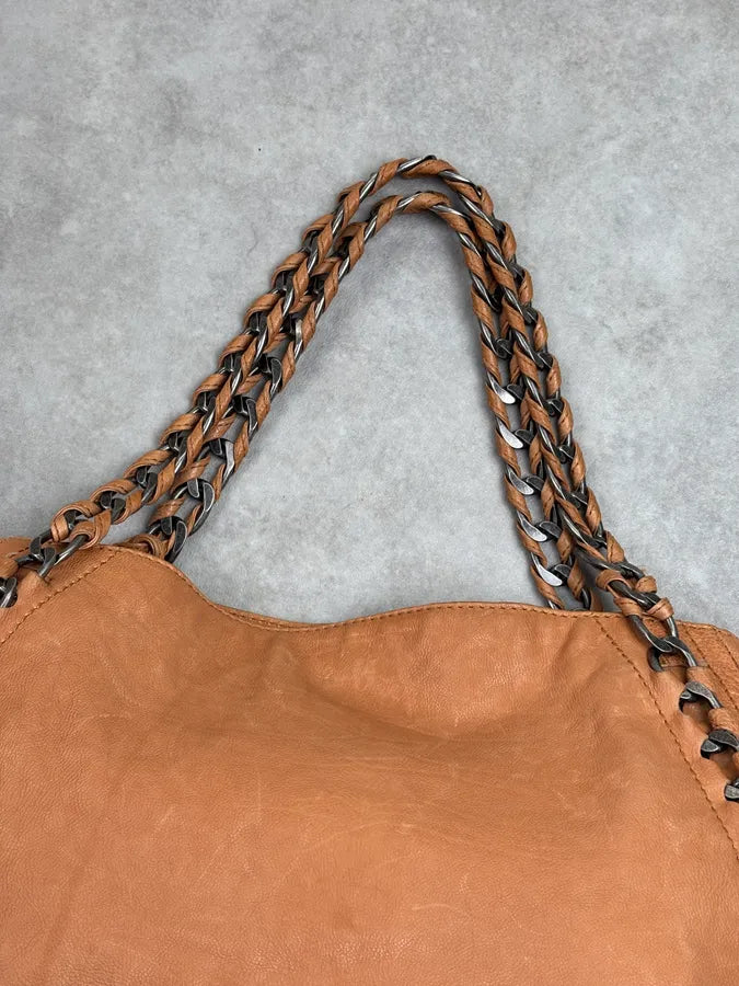 AW2006 Chanel Beige East Leather Bag gsRGtvm 12