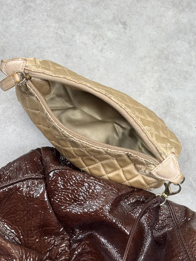 Chanel Brown Burgundy Patent Leather Coco Cabas Shoulder Bag QQYjQri 20