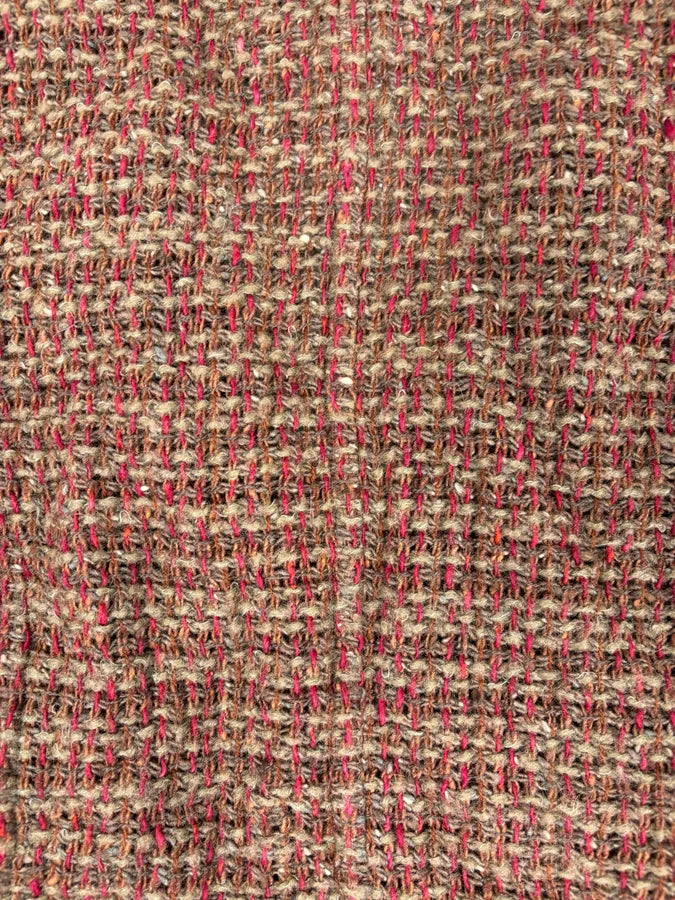 Chanel Burgundy Wool Tweed Contrast Trim Blazer VHVqpXO 7