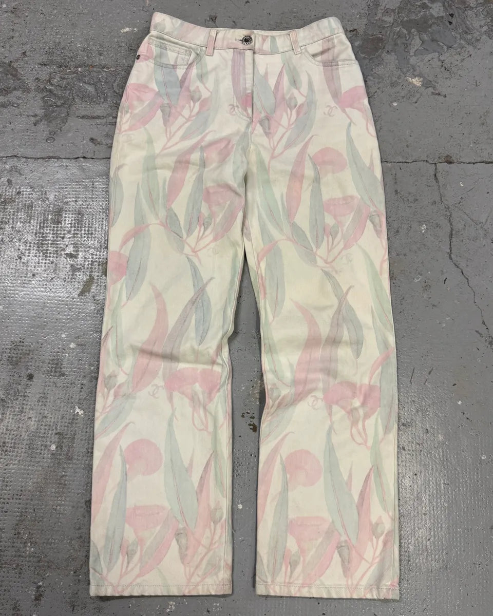 2010s Chanel Flowers Pink Easter Classy Pants ysQLIGx 0