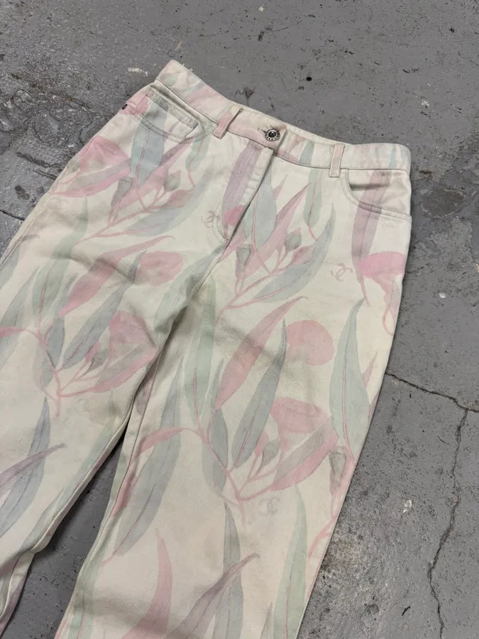 2010s Chanel Flowers Pink Easter Classy Pants ysQLIGx 4