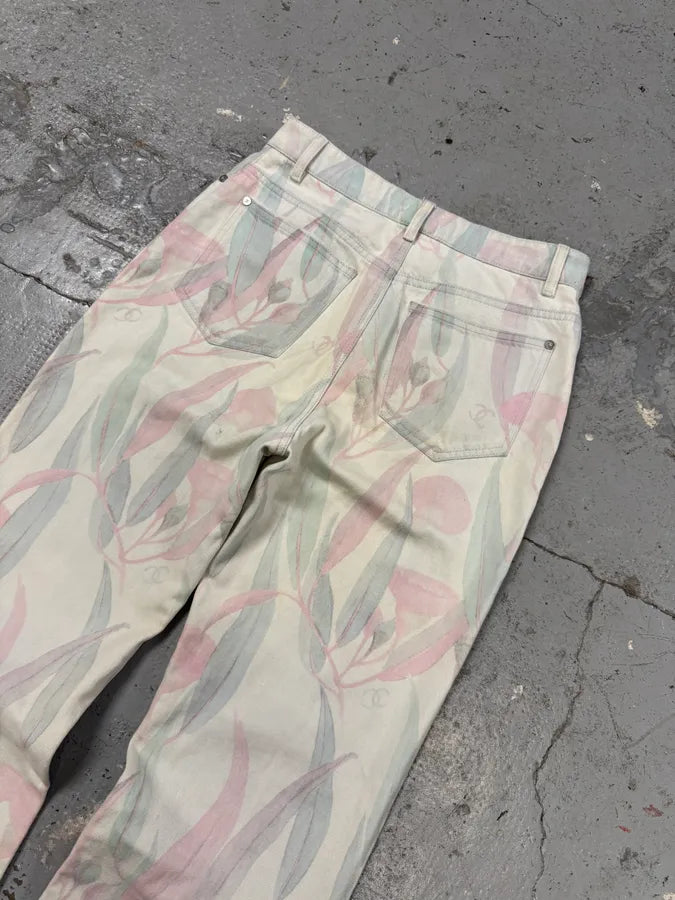 2010s Chanel Flowers Pink Easter Classy Pants ysQLIGx 5
