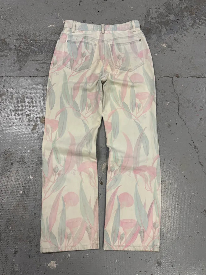 2010s Chanel Flowers Pink Easter Classy Pants ysQLIGx 6