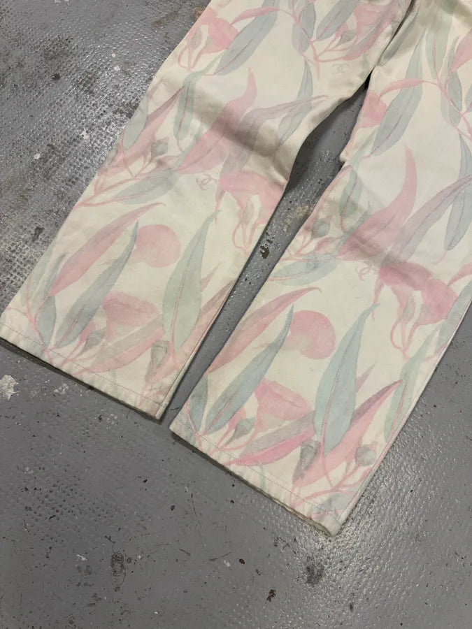 2010s Chanel Flowers Pink Easter Classy Pants ysQLIGx 7