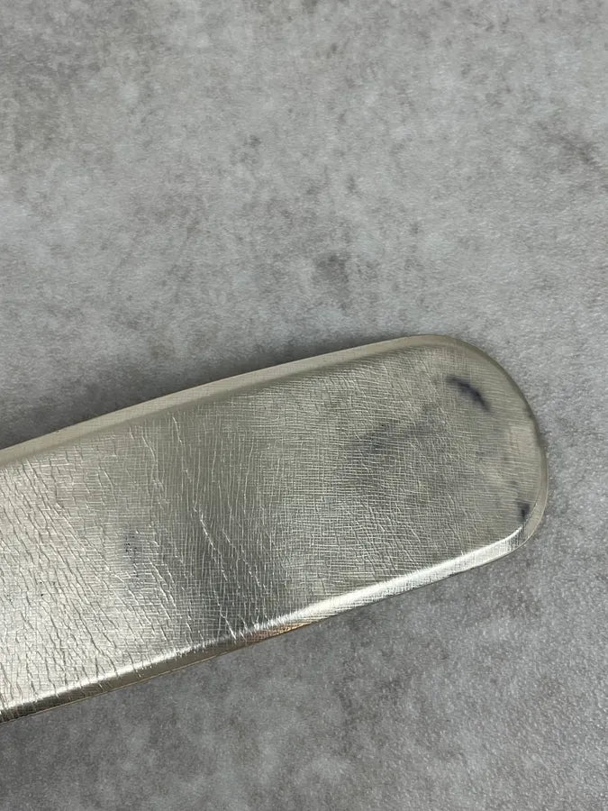 Chanel Silver Gold Leather Logo Propaganda Belt NOsAgap 9