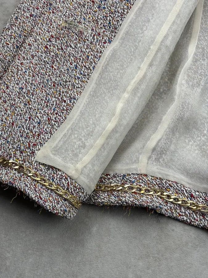 SS2019 Chanel Tweed Buttoned Jacket MyGURTD 11