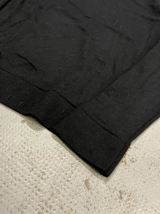 Chanel Head Shoulder Buttons Black Wool Sweater noViooW 6