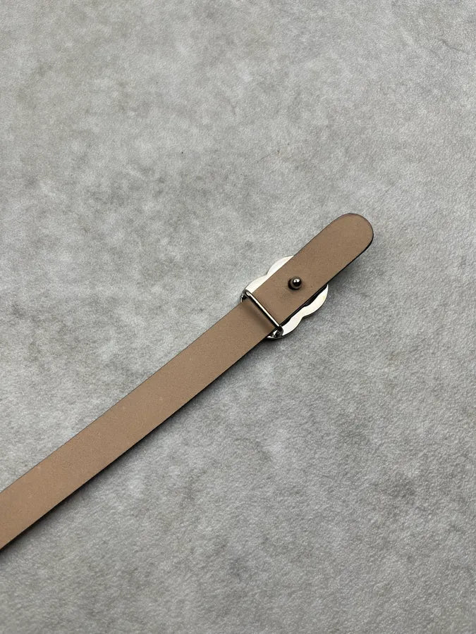 Chanel Logo Black Leather Belt rgJCAfN 10