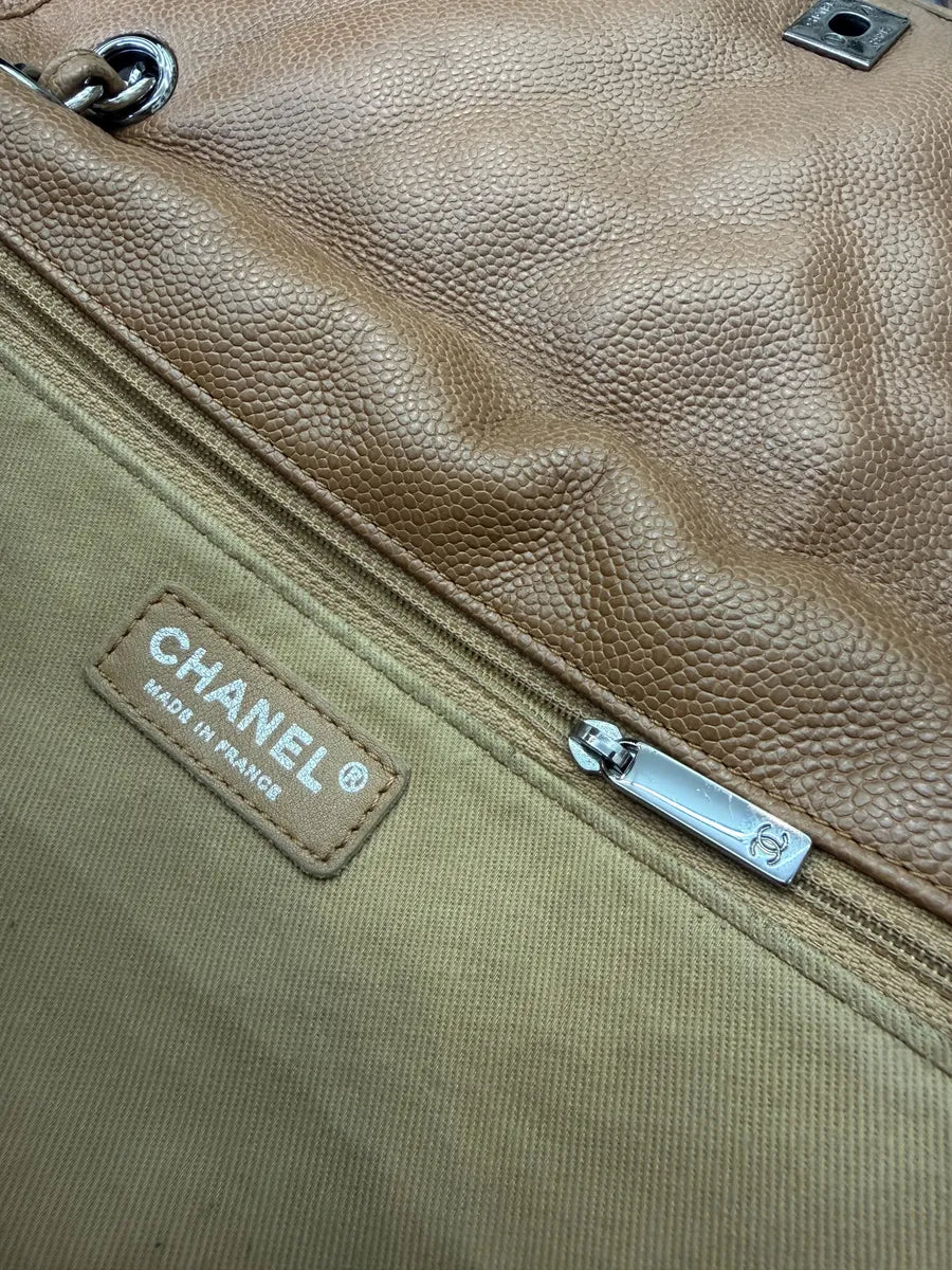 Chanel Natural Beauty Split Brown Leather Pocket Flap Bag NokmOdR 14