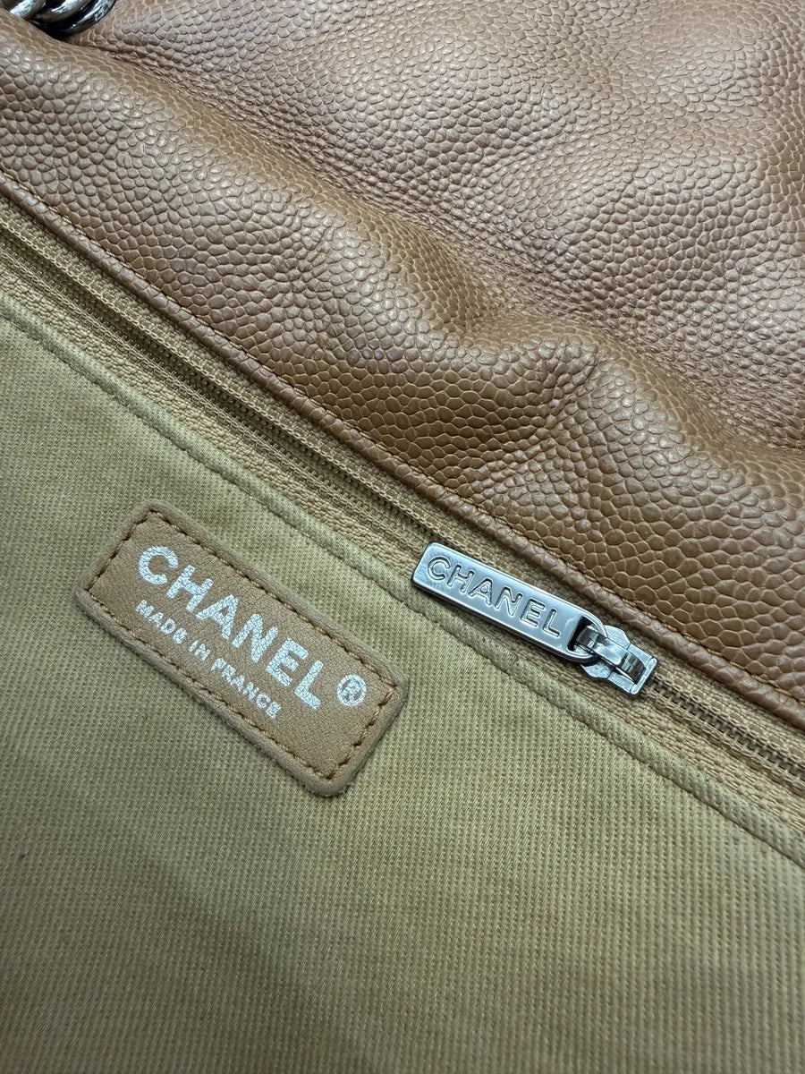 Chanel Natural Beauty Split Brown Leather Pocket Flap Bag NokmOdR 15