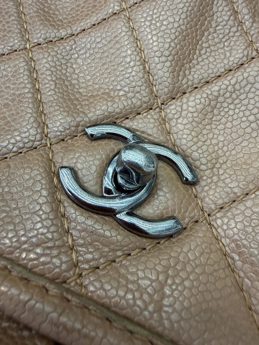 Chanel Natural Beauty Split Brown Leather Pocket Flap Bag NokmOdR 9