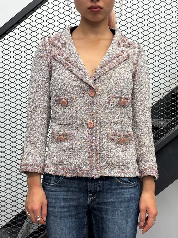 SS2019 Chanel Tweed Buttoned Jacket MyGURTD 0