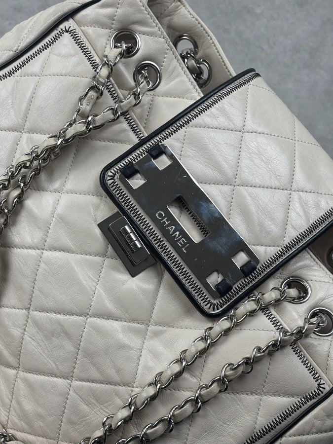 Chanel Quilted Beige Leather Business Affinity Bag TFXTges 21