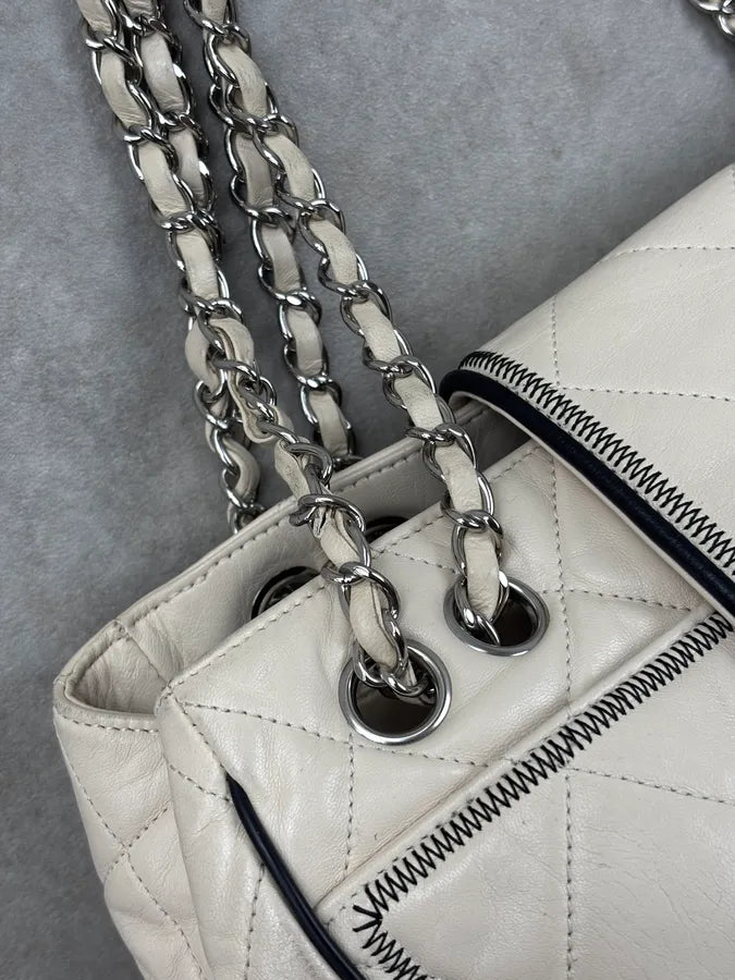 Chanel Quilted Beige Leather Business Affinity Bag TFXTges 11