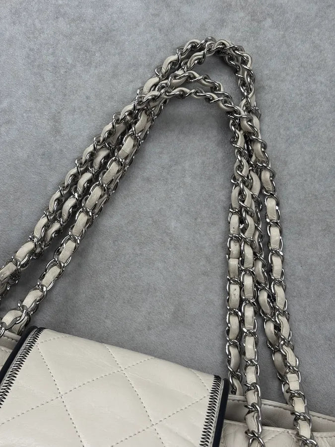 Chanel Quilted Beige Leather Business Affinity Bag TFXTges 5