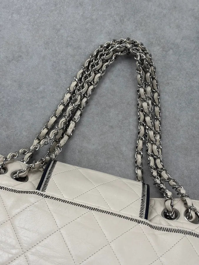 Chanel Quilted Beige Leather Business Affinity Bag TFXTges 13