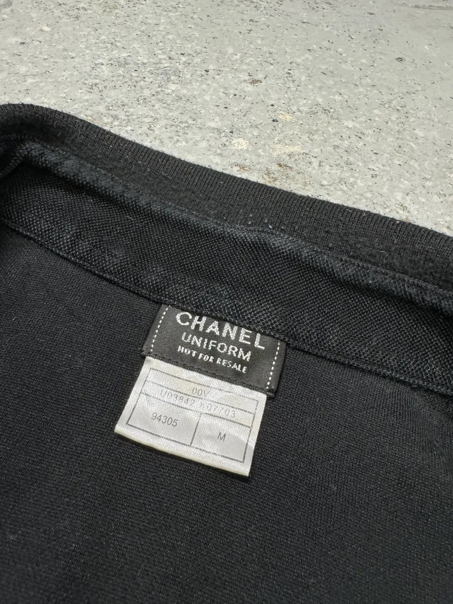 Chanel Uniform Black Classic Polo Shirt ygYDPla 7