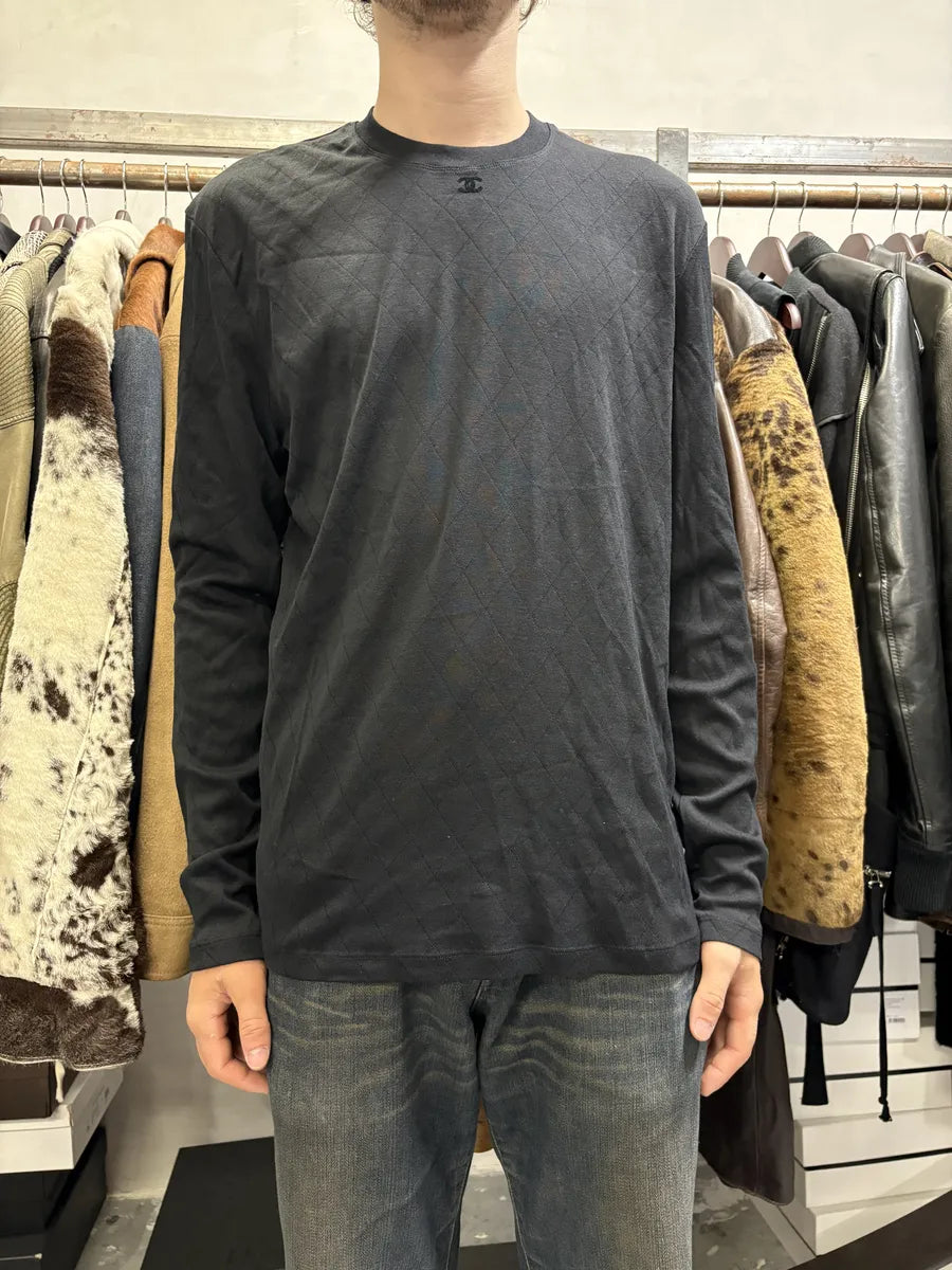 Chanel Uniform Black Logo Longsleeves GksnOWU 2