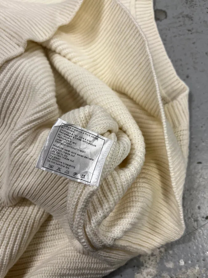 Chanel Uniform Logo Beige Sweater oXFhSFj 8