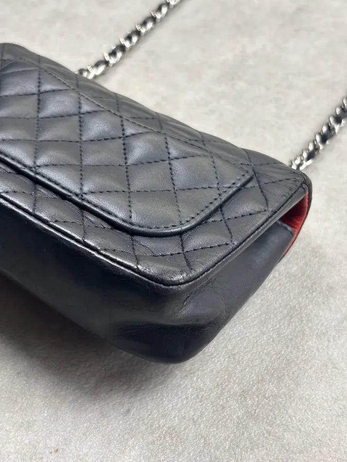 Chanel Mini Classic Timeless on Chain Black Leather Bag vRPzCRp 13