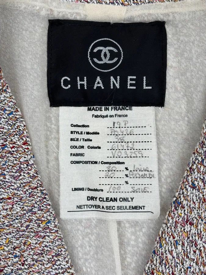SS2019 Chanel Tweed Buttoned Jacket MyGURTD 10