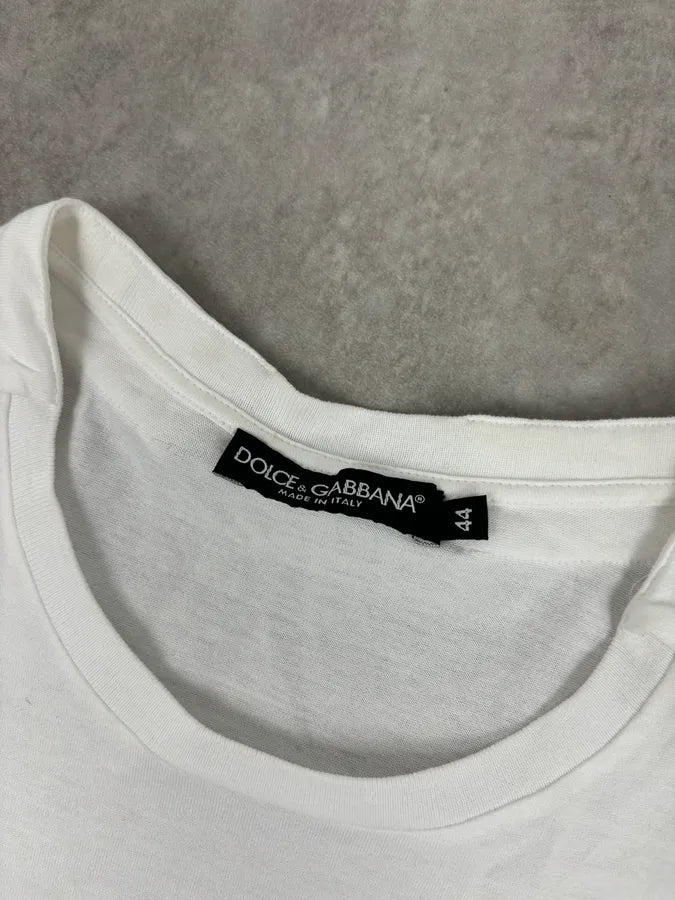Dolce & Gabbana White Short Sleeves Logo T-Shirt EdLOApY 6