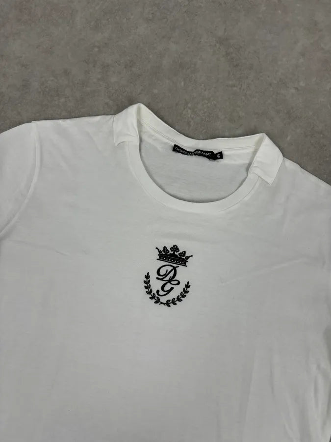 Dolce & Gabbana White Short Sleeves Logo T-Shirt EdLOApY 3