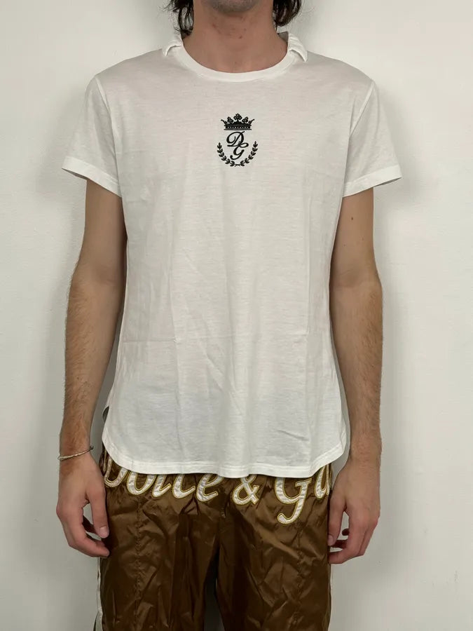 Dolce & Gabbana White Short Sleeves Logo T-Shirt EdLOApY 1