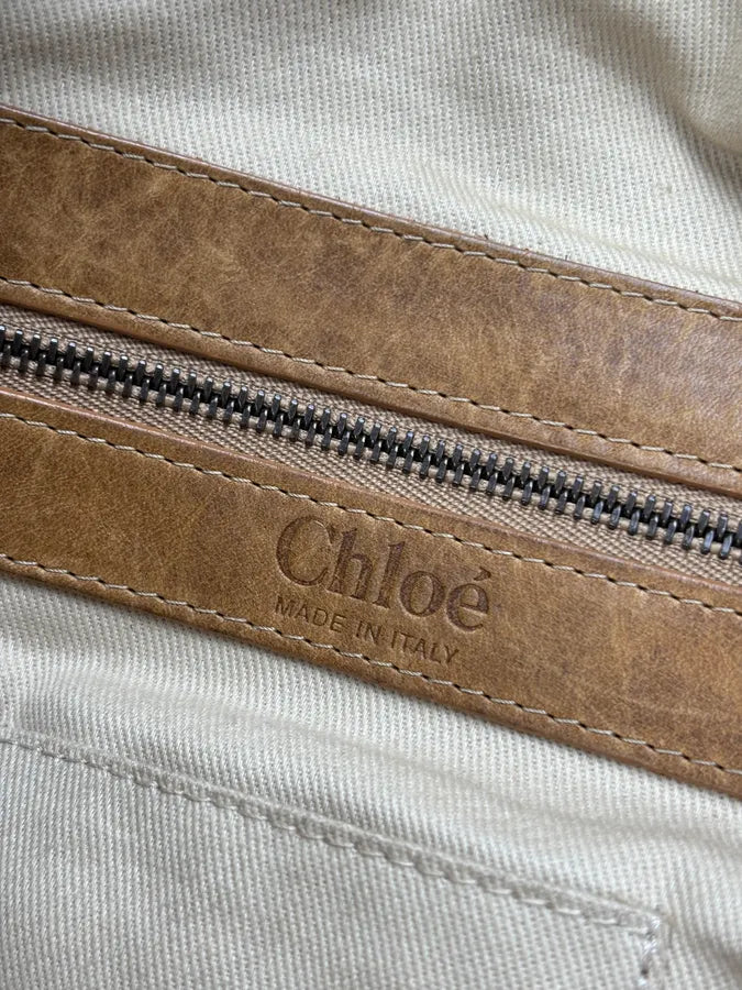 Chloé Camel Python Leather Silverado Handle Bag tuQLYip 17