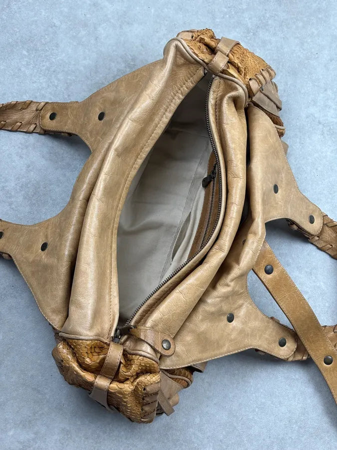 Chloé Camel Python Leather Silverado Handle Bag tuQLYip 15