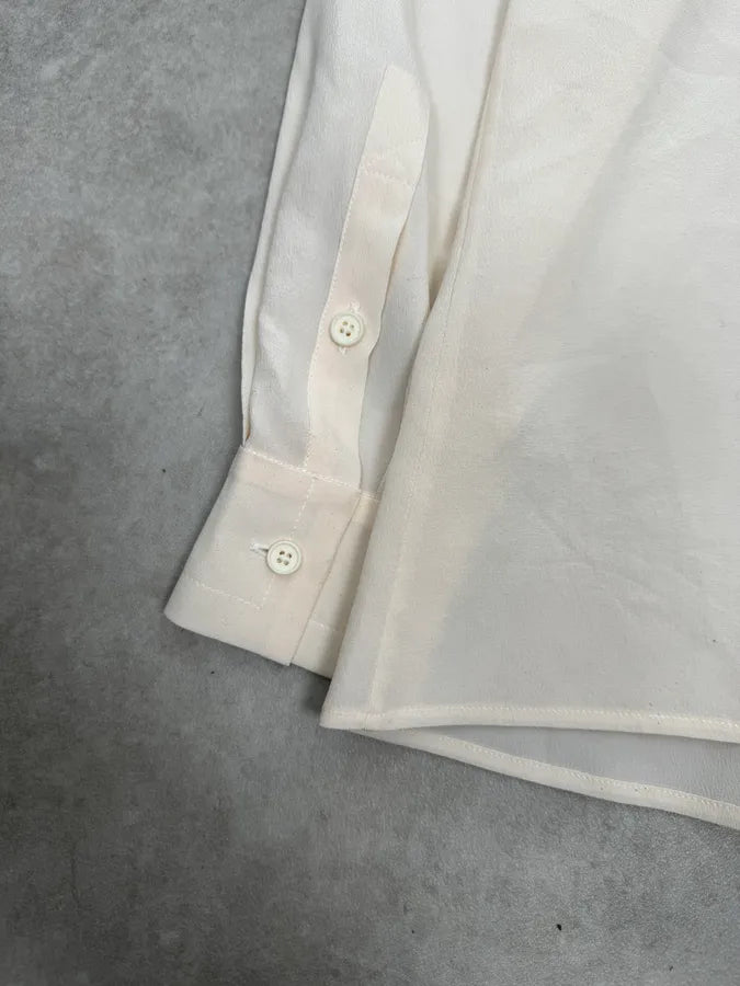 Chloé Creamy Beige Buttoned Classy Shirt FzKSlcD 5