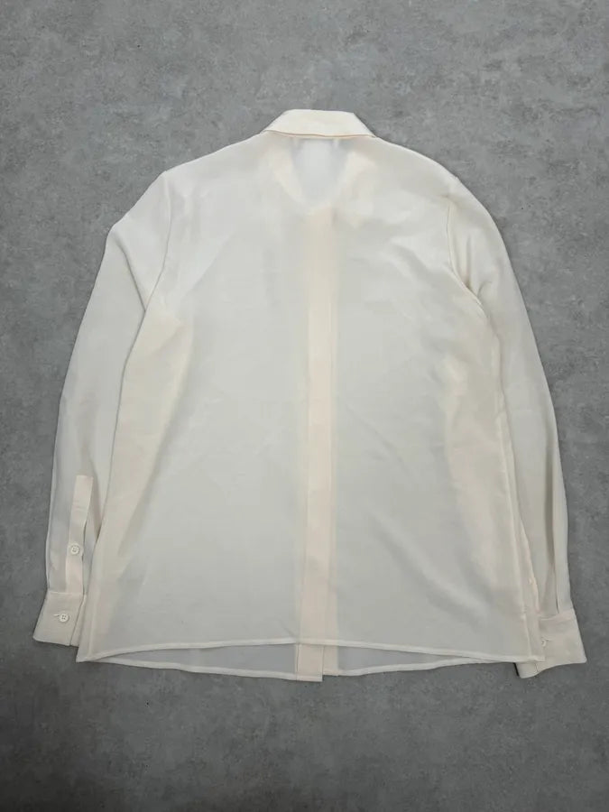 Chloé Creamy Beige Buttoned Classy Shirt FzKSlcD 6