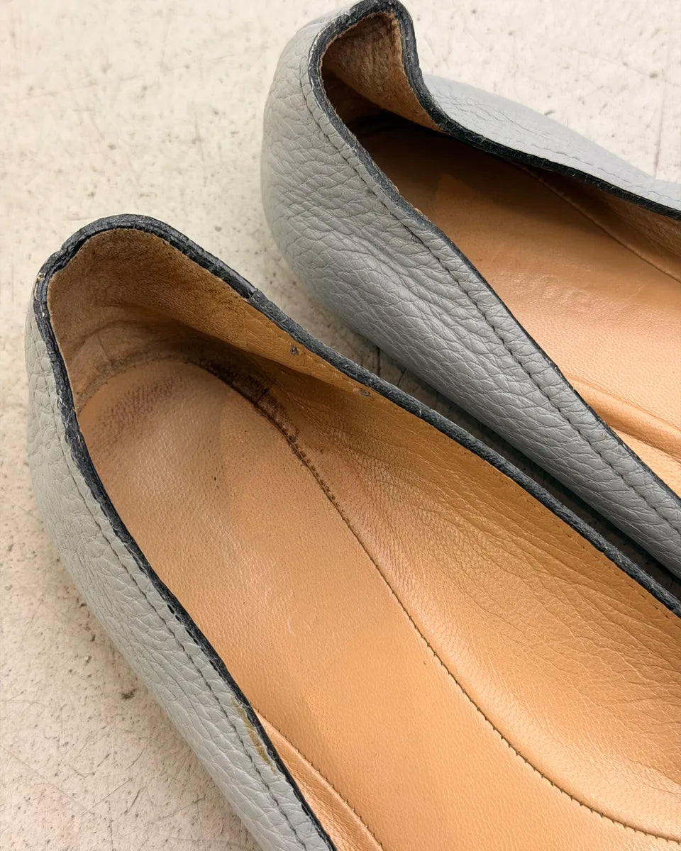 Chloé Light Blue Leather Ballet Flats iZwdWhk 6