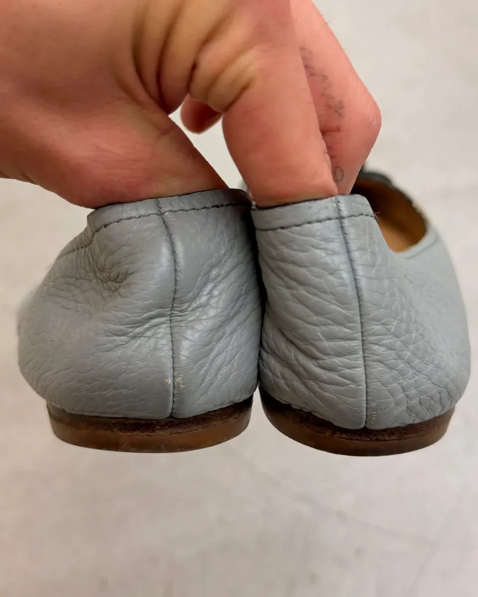 Chloé Light Blue Leather Ballet Flats iZwdWhk 8