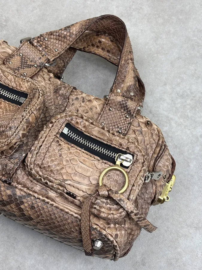 Chloé Betty Beige Python Leather Bag vQDiGot 5