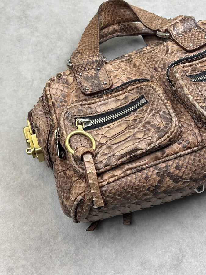 Chloé Betty Beige Python Leather Bag vQDiGot 10