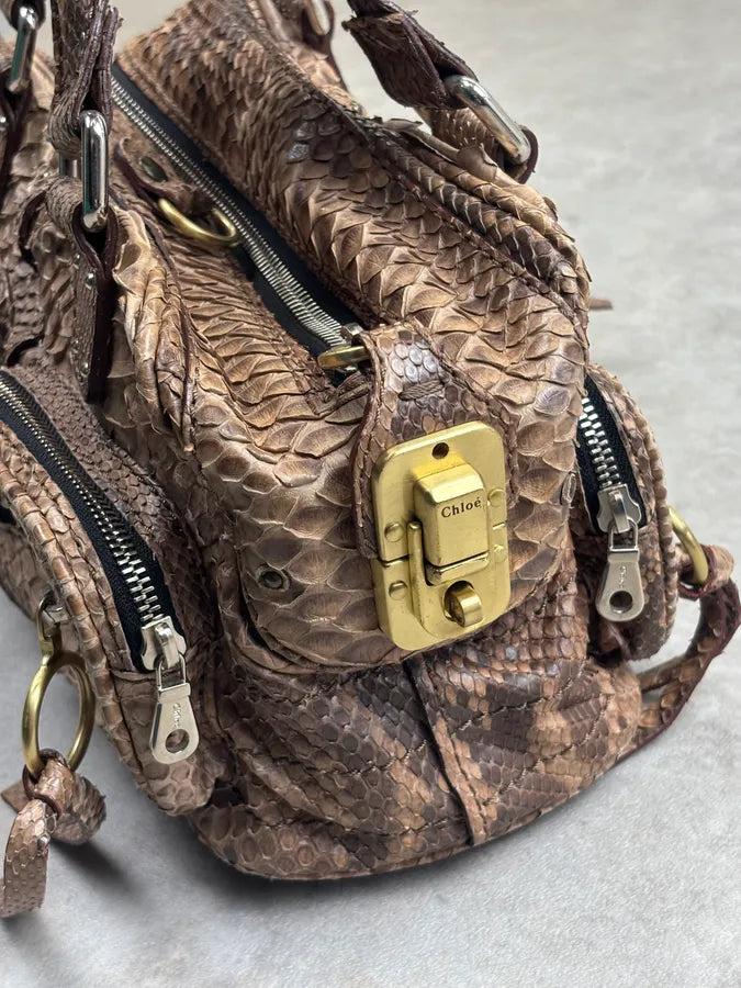 Chloé Betty Beige Python Leather Bag vQDiGot 12