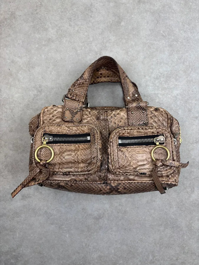 Chloé Betty Beige Python Leather Bag vQDiGot 0