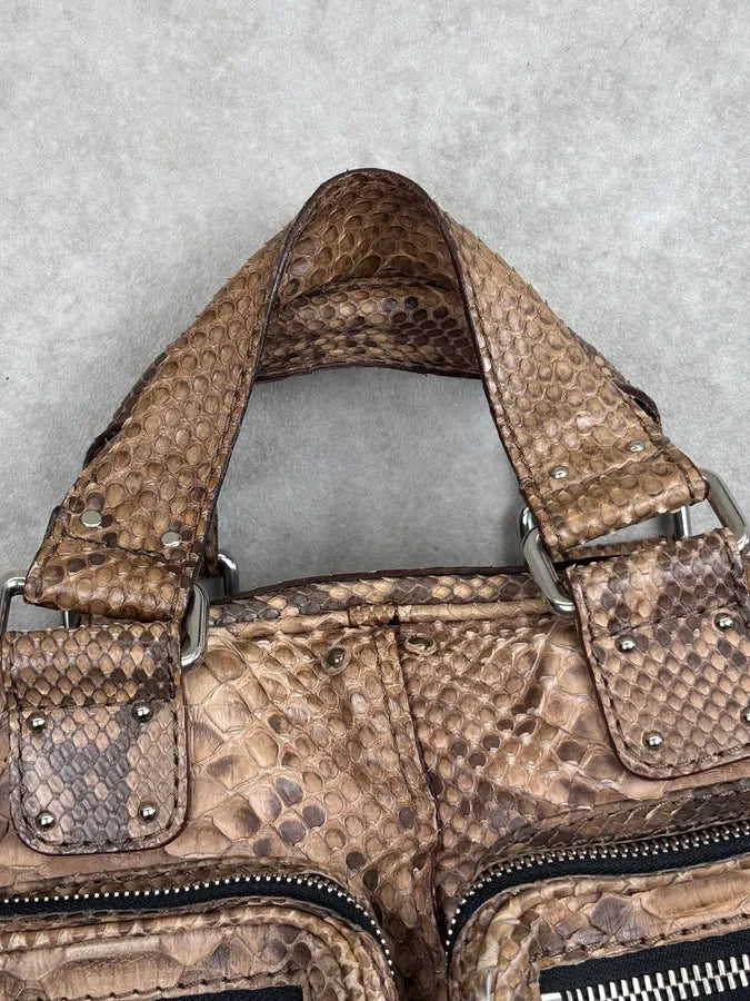 Chloé Betty Beige Python Leather Bag vQDiGot 9